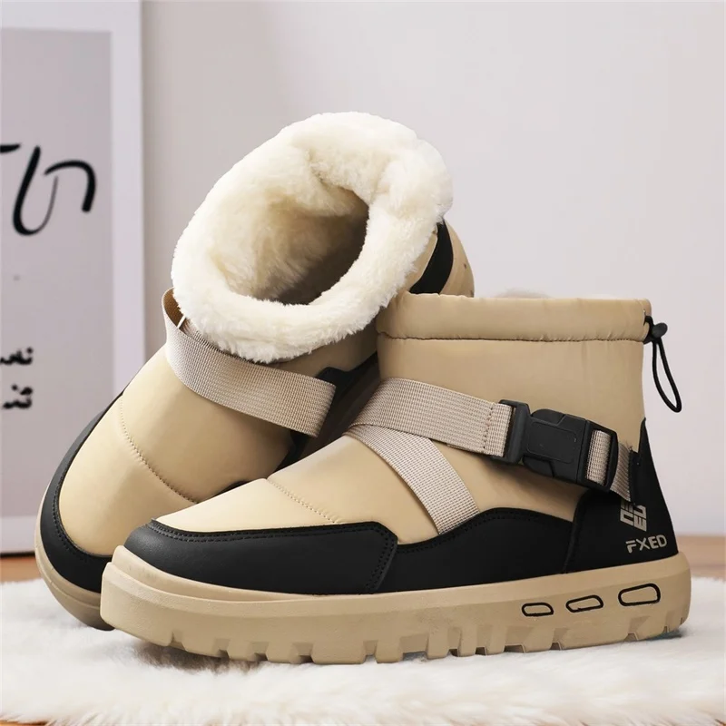 

Высокие уличные износостойкие шорты, ботильоны, новинка зимы 2025, мужская повседневная обувь, модная теплая противоскользящая мужская обувь