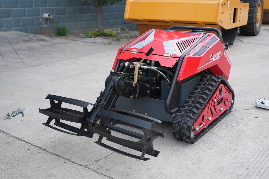High Efficiency Remote Operation for Orchard and Greenhouse Flail Mowing and Tilling Remote Controlled Power Tiller