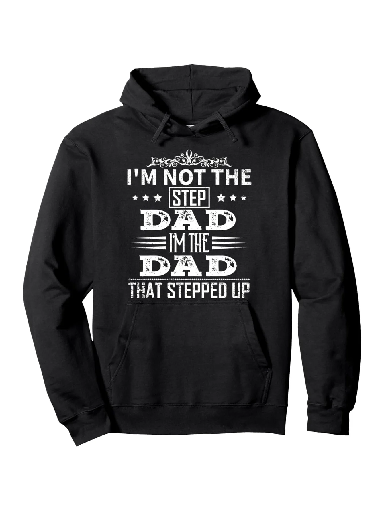 Sudadera con capucha "No soy un padre, soy un padre que se monta" para hombre - Jersey de regalo para el día del padre, negro con letras blancas