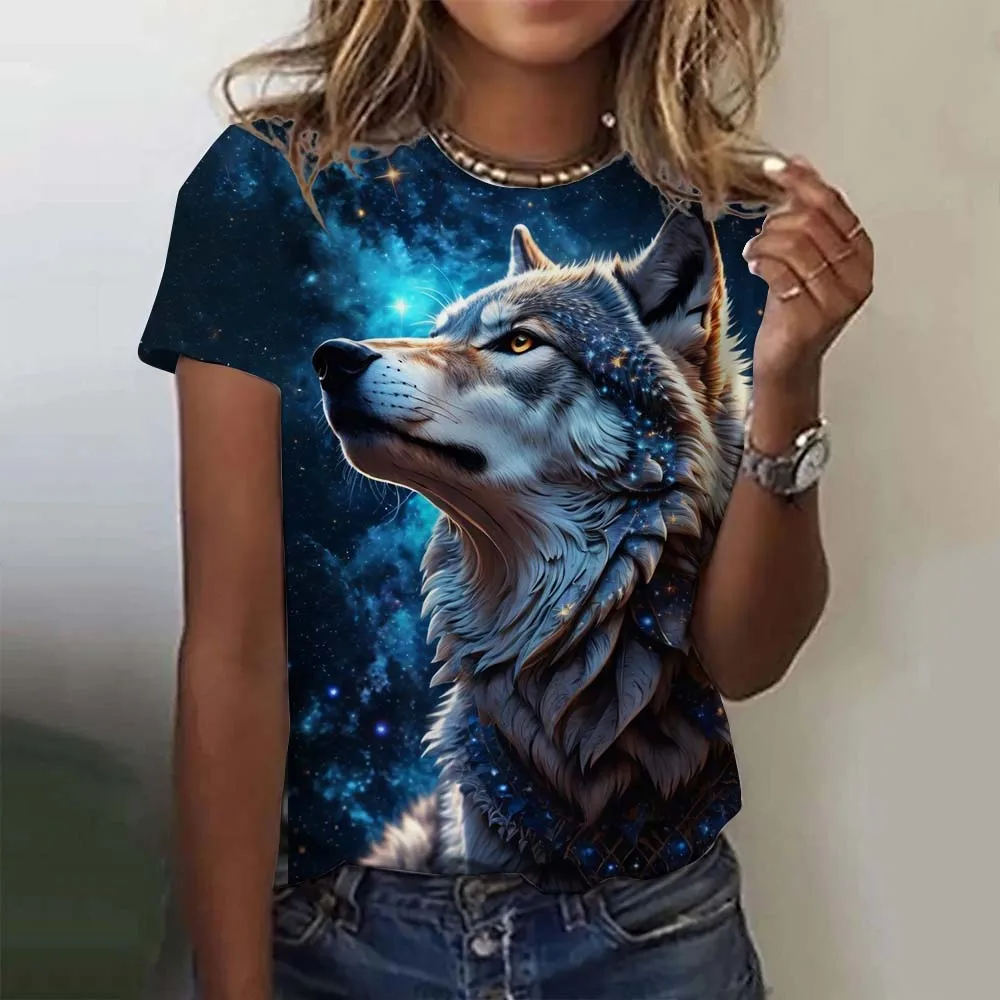 Animal-patterned Summer 2026-2027 3D Printed Large-sized T-shirt - Quick-drying and Breathable, Suitable for Daily Wear