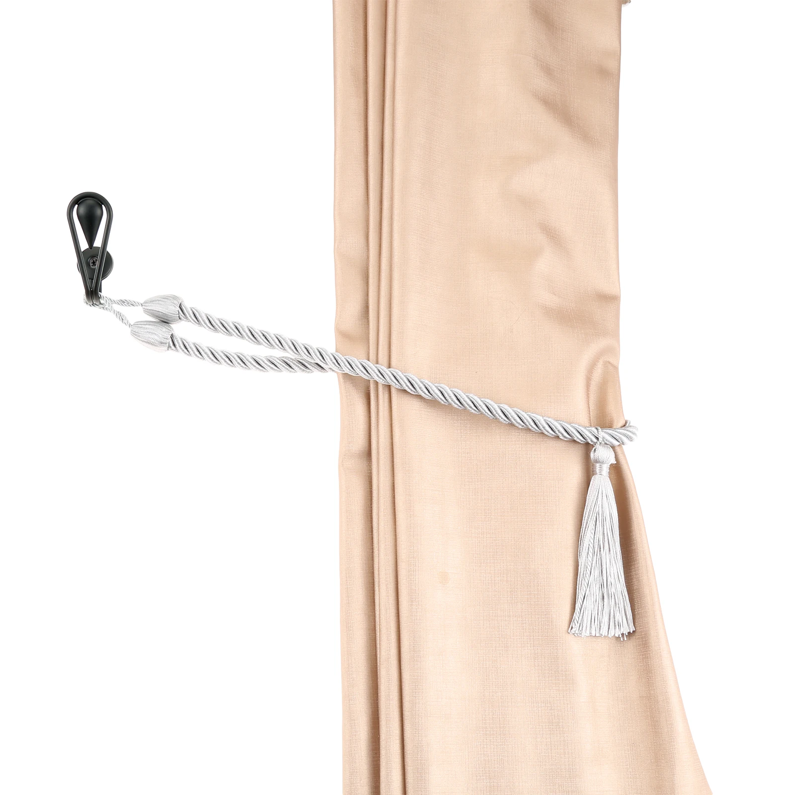 1 Pair Curtain Hooks Water Droplet Shape Tie Back Curtain Hooks Zinc Alloy for Hanging Clothes Coats Towels Hats Bags Keys