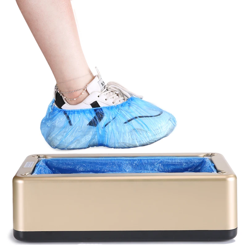 Automatic Shoe Cover Dispenser Household Foot Stepping Machine Convenient Shoe Cover Box for Cleanliness