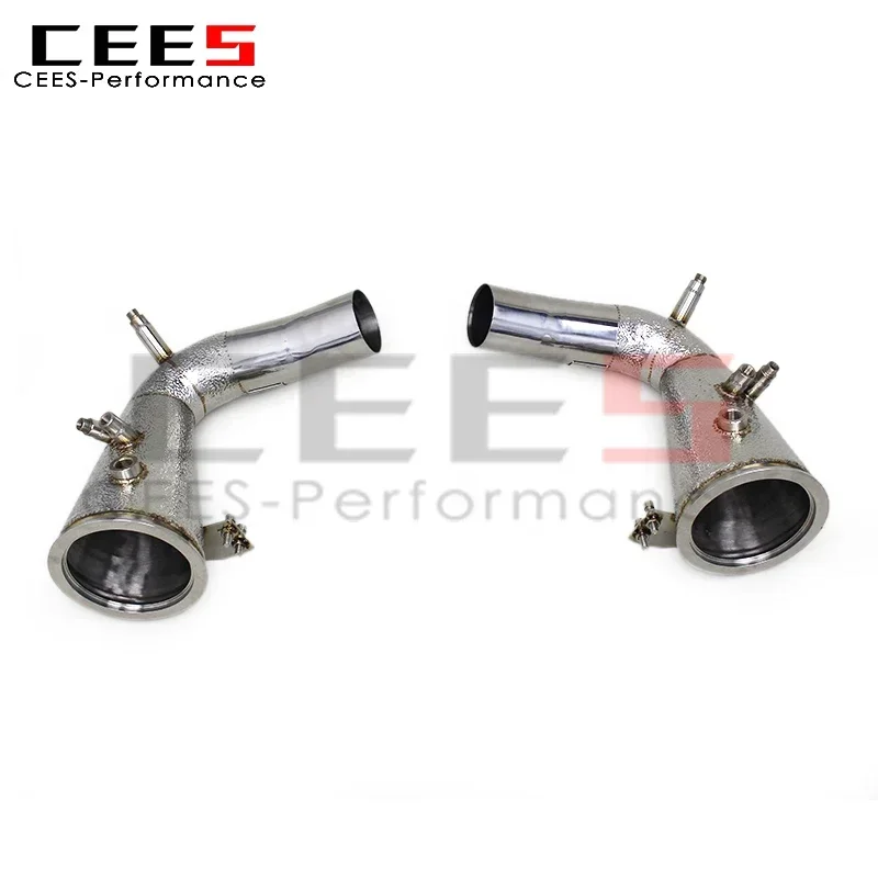 CEES  Exhaust Downpipe Pipes System for PORSCHE 911 992 3.0T 2019-2024 Stainless Steel SS304 Racing Exhaust Pipe Downpipe