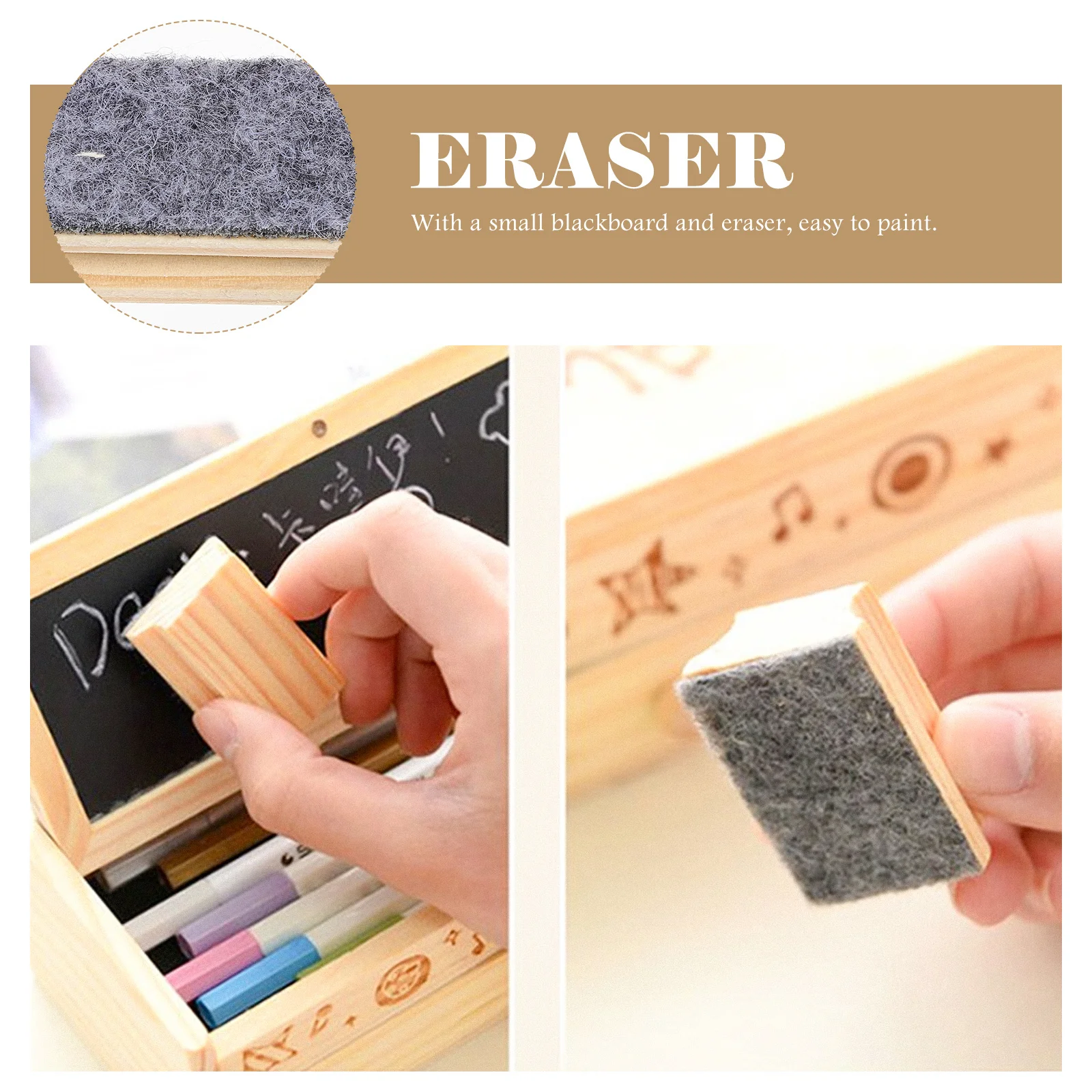 

1Set Wooden Stationery Box Double Layer Pen Pencil Organizer Practical Storage for Home Office School Pencil Storage Box