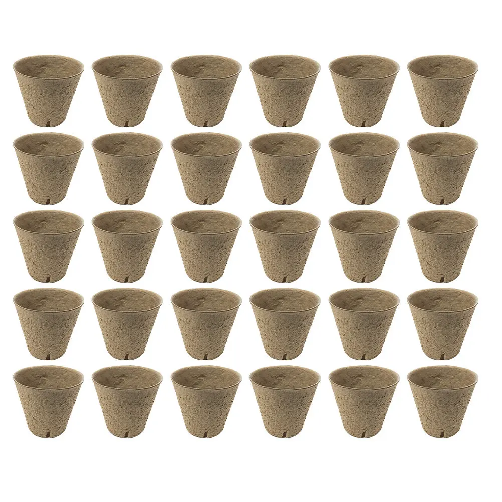 Biodegradable Nursery Pots 100 Pack Paper Seedling Cups for Succulent Transplanting and Garden Growing