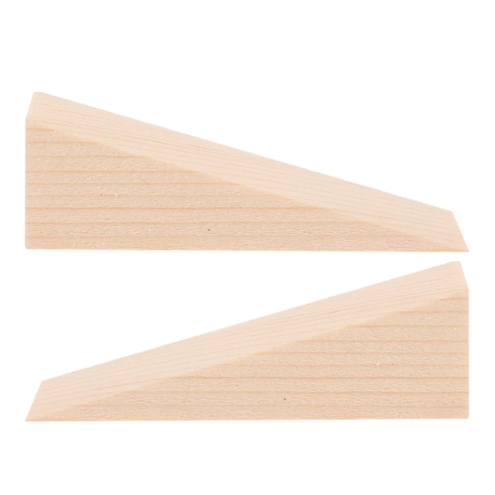

2 шт. Деревянные треугольные клиновидные ограничители для дверей, защита от ударов, для дома и офиса, защита для стен