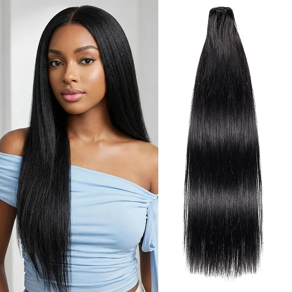 15A Double Drawn Virgin Bundles Human Hair Raw Vietnamese Hair Bundles Human Hair Straight Bundles 10-40 Inch Straight 3 4 Bundles Hair Extensions Grade Human Hair Bundles Natural Black Color