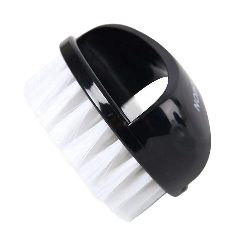 Brosse à Ongles en Plastique pour Manucure et Pédicure, Doux, Élimine la Poussière, Livres Ronds, Outils de Lime à Récurer, Noir et Blanc, Salon de Soins des Doigts