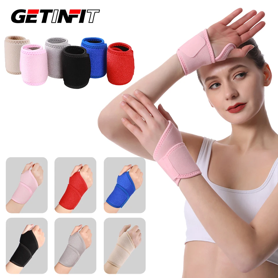 1Pcs Wrist Support Sports Fitness Wristband Gym Wrist Thumb Support Straps Wraps Bandage Training Safety Hand Bands Men Women