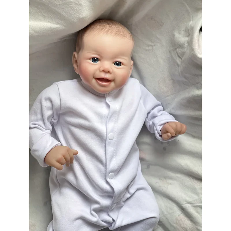 48 سنتيمتر الانتهاء دمية تولد من جديد الطفل إيمي لينة محبوب نابض بالحياة الوليد الأطفال ثلاثية الأبعاد الجلد مع الأوردة مرئية اليدوية الفن دمى لعبة أطفال #4