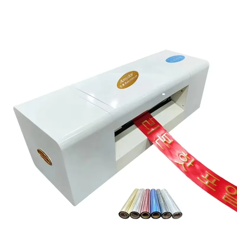 New 360A Couplet Stamping Printed Ribbon Sash Floral Funeral Ribbon Digital Foil Printing Machine