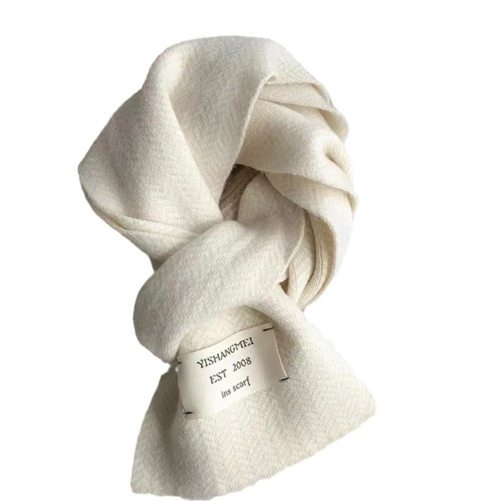 

New Knitted Neck Warmer Windproof Coldproof Neckerchief Solid Color Versatile Shawl Skiing