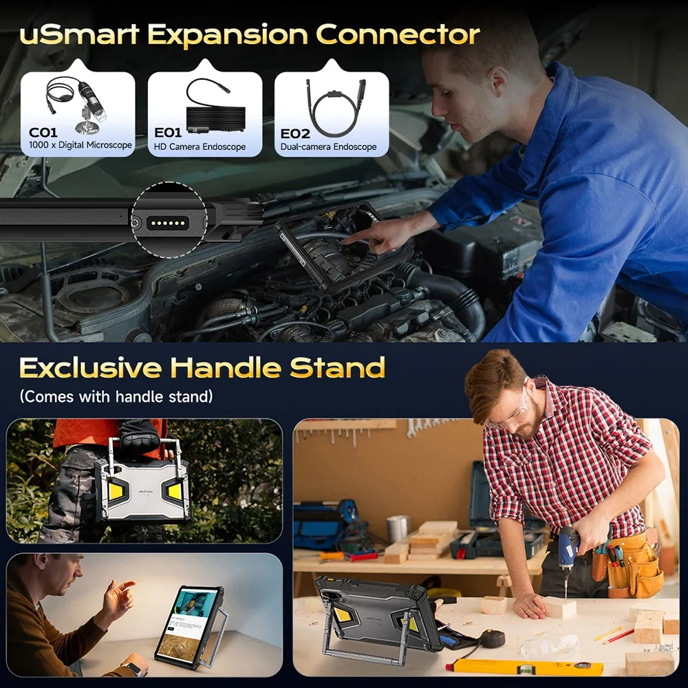 Ulefone Armor Pad 5 Pro 5G Rugged Tablet 24200mAh Battery 11 Inch 12GB 512GB Smart Pad 64MP 120W GPS Tablets PC  Android 15 NFC