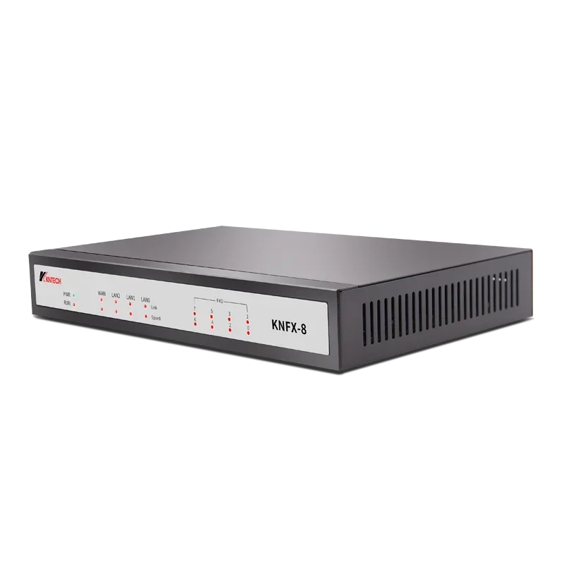 KNFX8 PBX FXS Voip Gateway for Call Center Solution 8 Ports Key Unit Rack Weight Origin Type GUA