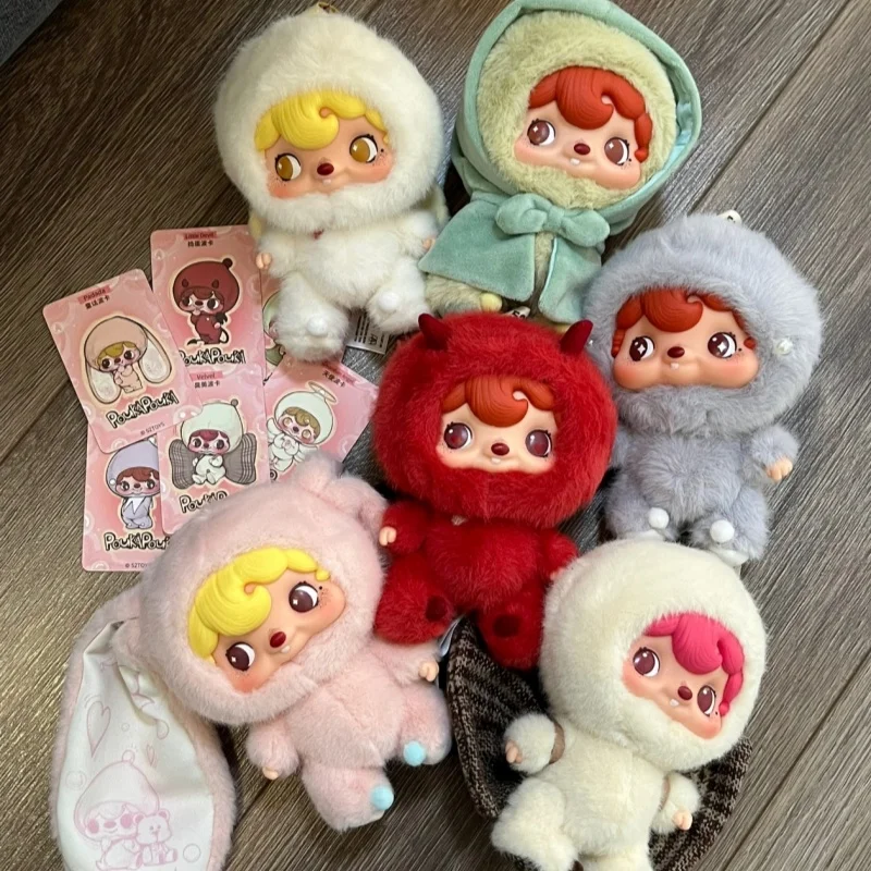 

Genuine Pouka Pouka Blind Box Desktop Decorative Ornament Cute Hang Bag Plush Doll Birthday Gift Model Garage Kit Trendy Play