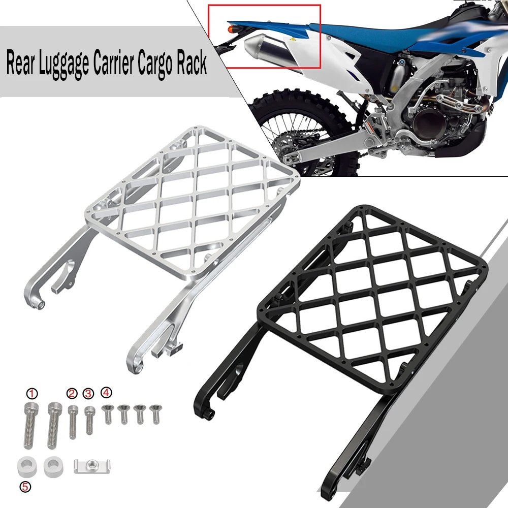 

For YAMAHA WR450F WR250F WR 250 450 F WR 450F 250F 2007- 2015 2008 Luggage Carrier Cargo Rear Rack Shelf Bag Stand Holder Trunk