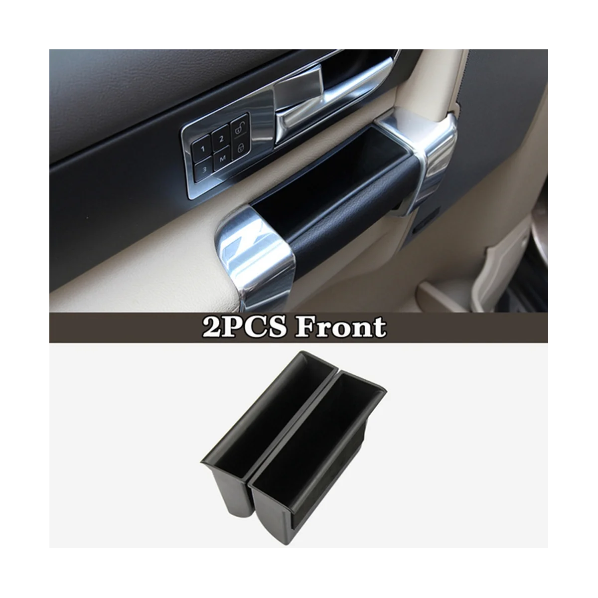 1Set Central Storage Box+Car Door Organizer Case for Land Rover Discovery 4 LR4 2013-2016 Phone Tray Cup Holder Box LHD