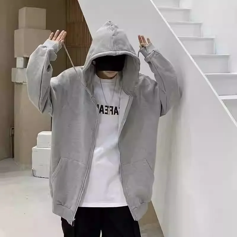 Thiened Fce الدافئة مقنعين البلوز الرجال ملابس خارجية غير رسمية الخريف الشتاء مقاومة للاهتراء ومقاومة للتمزق العمل Jaet #4