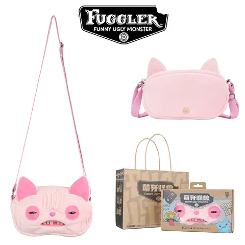 Fugglers Ugly Tooth Monster Plush Bag Crossbody Bag Cute Plush Purse Backpack Wallet Girls Cartoon Plush Toy Stuffed Animal 22CM