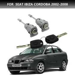 Door Lock Cylinder Repair Kit for Seat Cordoba Ibiza III 6L3837167B/6L3837168B WITH KEY 2002-2008