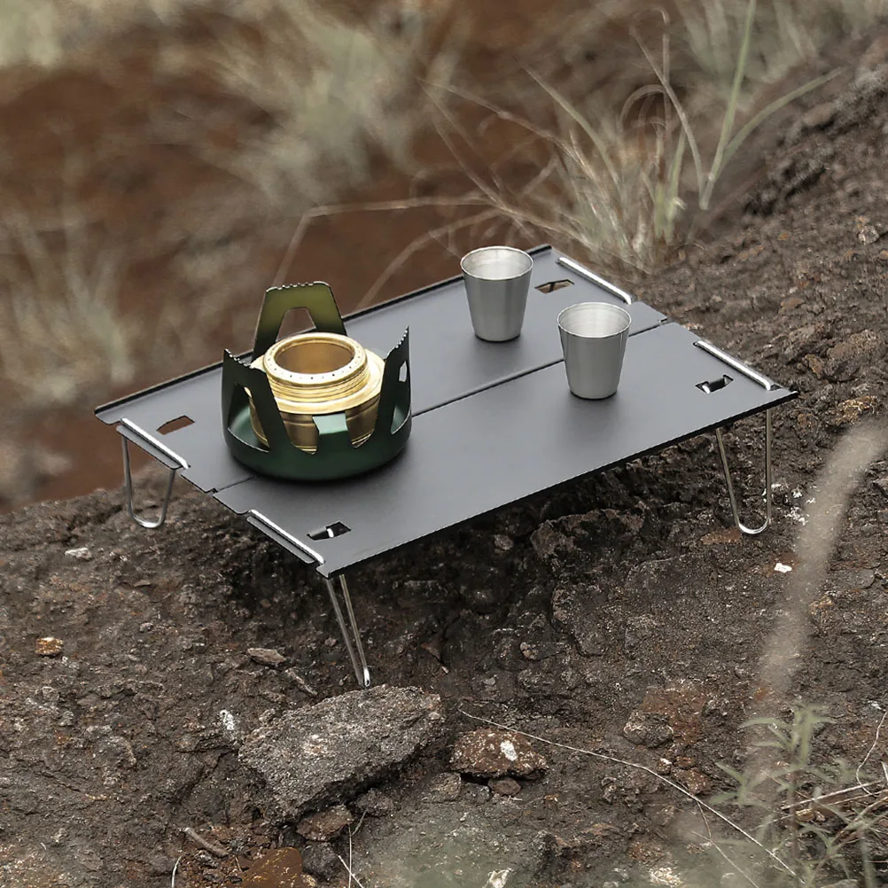 

Aluminum Folding Table Outdoor Camping Furniture Lightweight Portable Compact Picnic Beach Garden Tables for Travel Detachable