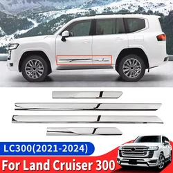 For Toyota Land Cruiser 300 Lc300 2024 2023 2022 2021 Molding Styling Exterior Accessories Car Door Chrome Decoration Strip