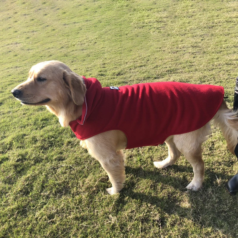 Wende-Haustierjacke, Winter, warme Fleece-Hundekleidung für kleine, mittelgroße und große Hunde, französische Bulldogge, Kostüm für große Hunde,