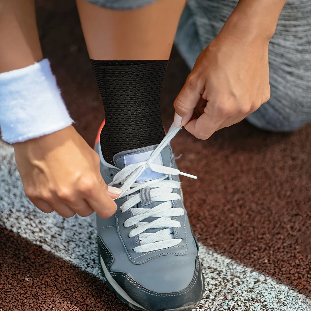 1/2 Stück Sport-Knöchelstütze, hohe Elastizität und atmungsaktiv, Knöchel-Kompressionsmanschette, geeignet für Sport und Fitness – Detail 6