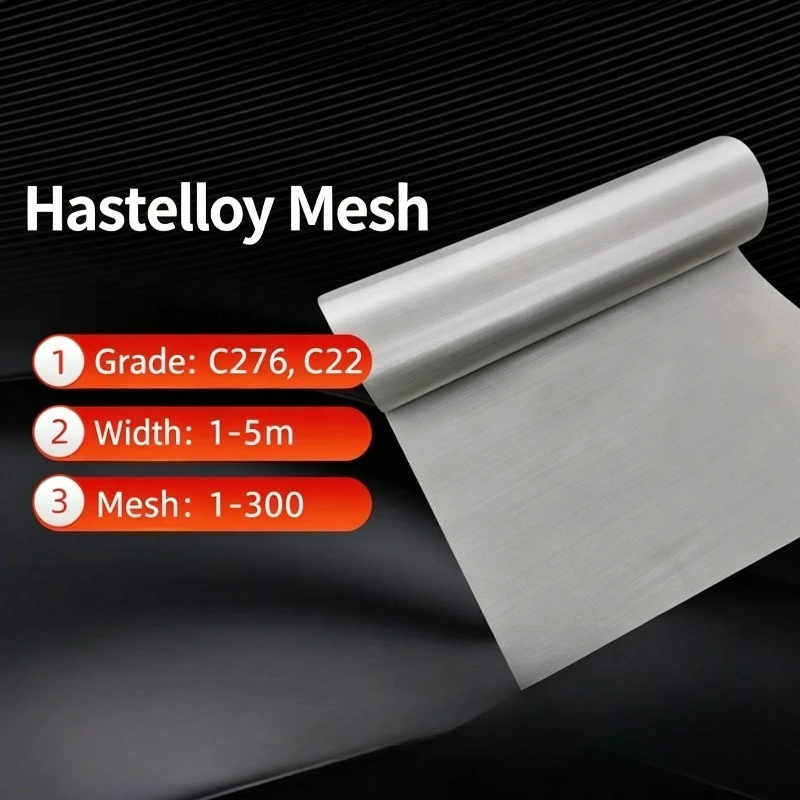 Hastelloy C276 Wire Mesh, Nickel‑Chromium‑Molybdenum Alloy Screen Mesh For Chemical Industry 20 60 80 100 Mesh