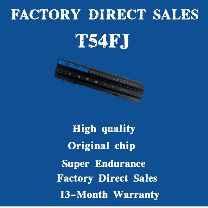 Factory Direct Sale 8858X T54FJ M5Y0X  Laptop Battery for DELL Latitude E6420 E6430 E6520 E6530 E6540 E5420 E5430 E5520 E5530