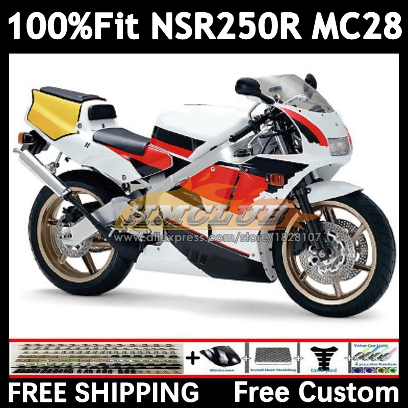 Injection For HONDA MC28 NSR250R 94 95 96 97 white red 99 95No.75 NSR 250 250R NSR250 R 1994 1995 1996 1997 1998 1999 Fairing