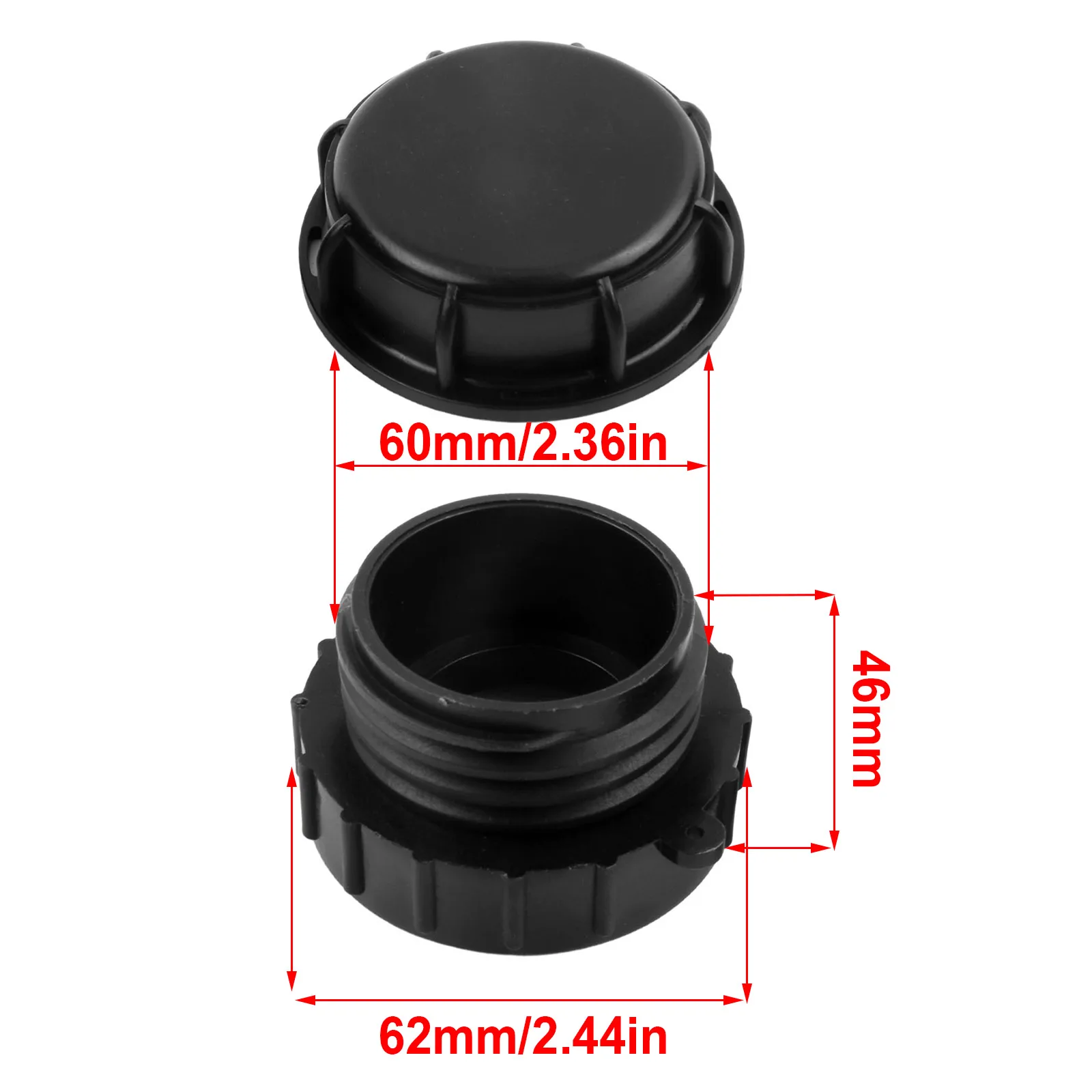 

Quality 62mm to S60x6 IBC Tank Adapter Leak Proof with Tank Cover Enhances Airtightness for Water Conservation