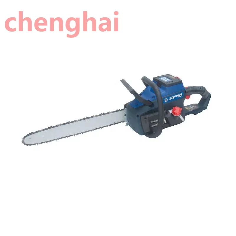 

Hot sale 84V 18 inch Brushless Lithium Chainsaw With 2.5 Ah Battery and Charger Woodcutting Saw for Farm Garden and Ranch