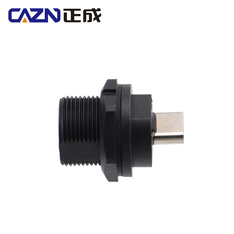 CAZN Waterproof IP67 IP68 Type C Female to Female PFC Rear Mount Receptacle Threaded-type Type-C 3.1 10GB