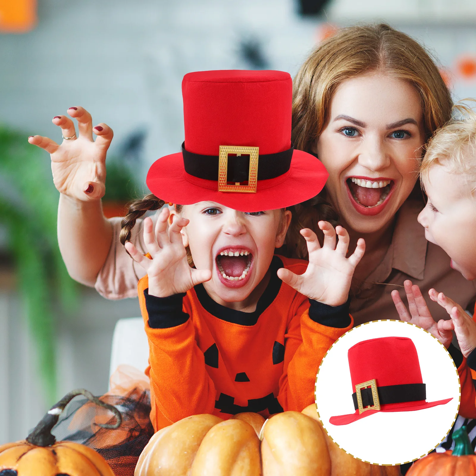 

Christmas Decorative Hat Red Santa Top Hat For Men Women Holiday Party Accessory Festive Costume Prop Xmas Decor