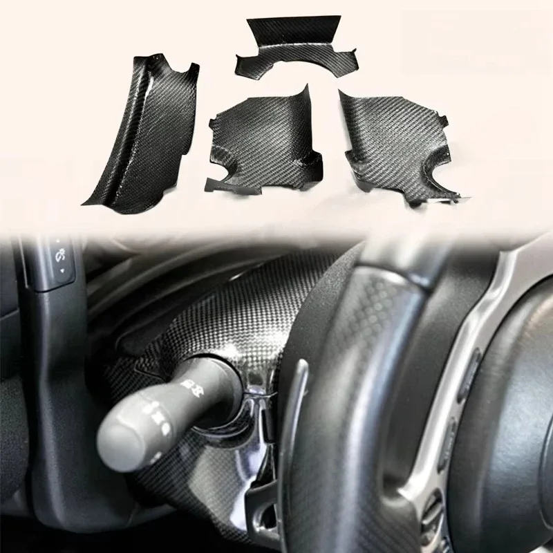 For  High Quality Carbon Fiber  R35 GTR Steering Column Surround Trim Set (4 Pcs)(LHD)