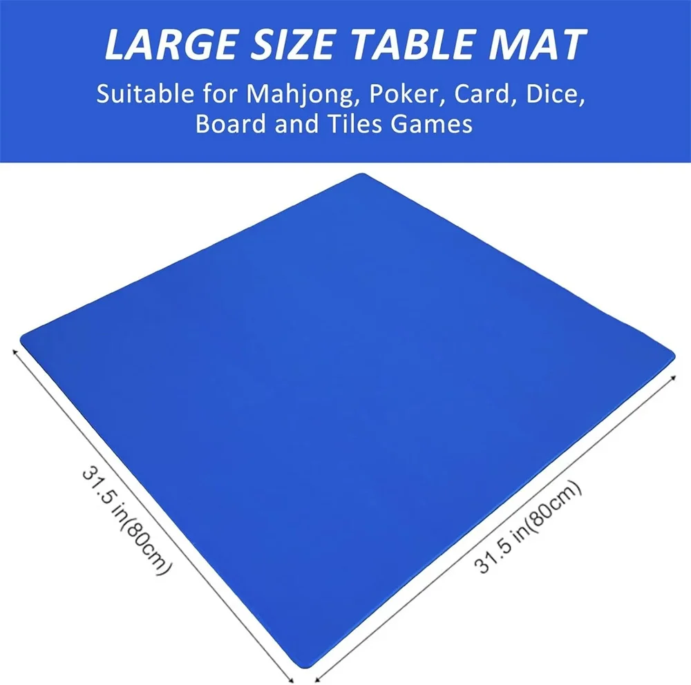 

Large Mahjong Mat Anti Slip and Noise Reduction Table Cover for Mahjong, Poker, Card Games, Board Games, Slip Resistant Mat
