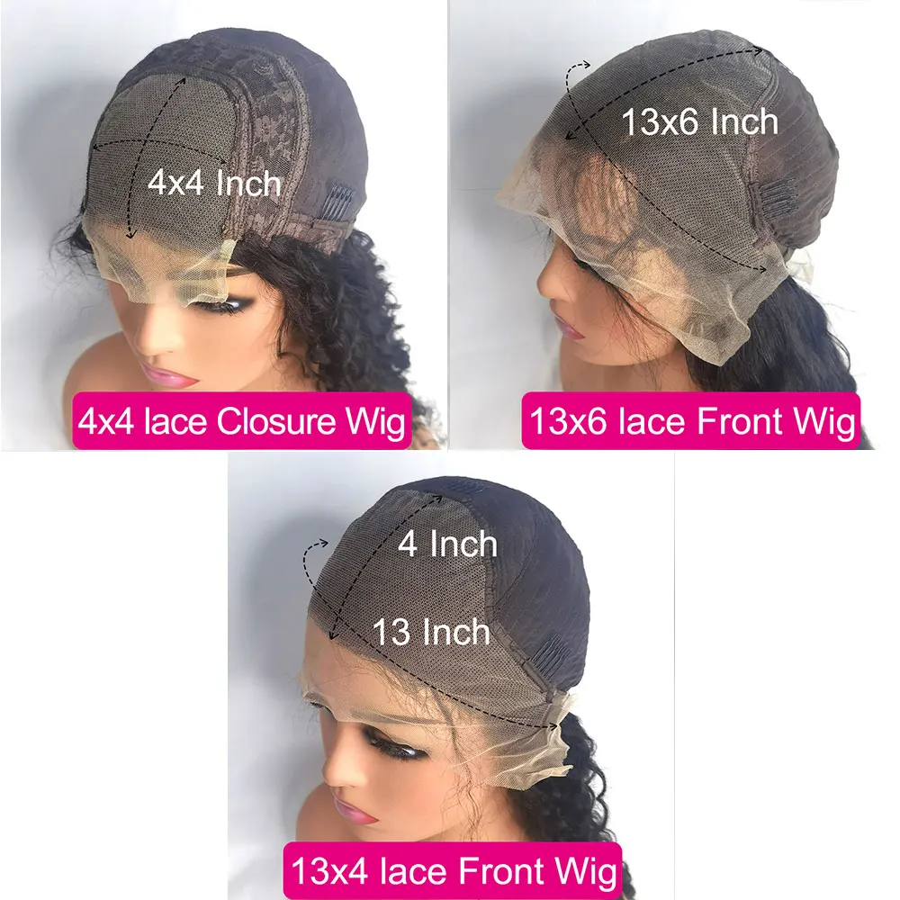 Perruque Lace Front Wig naturelle brésilienne lisse, cheveux humains, 13x4, 13x6, 4x4, pre-plucked, 360