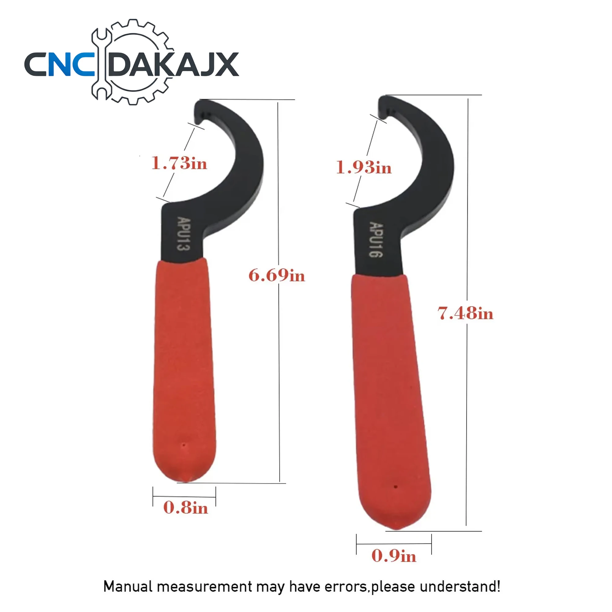 APU13 APU16 Collet Chuck Wrench C Type Hook Spanner CNC Engraving Machine Tool Holder Hand Operating Machine Tool Accessories