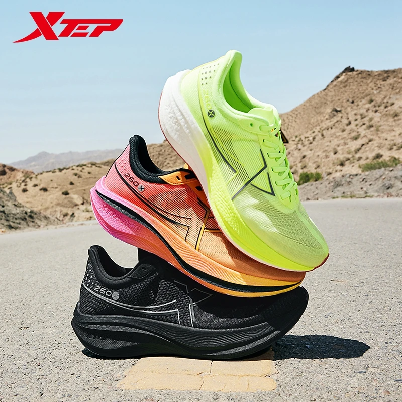 Xtep 260X Running Shoes For Women 2024 Summer Comfortable Cushioning Lightweight Stronger Propulsive Force Sneakers 976218110066