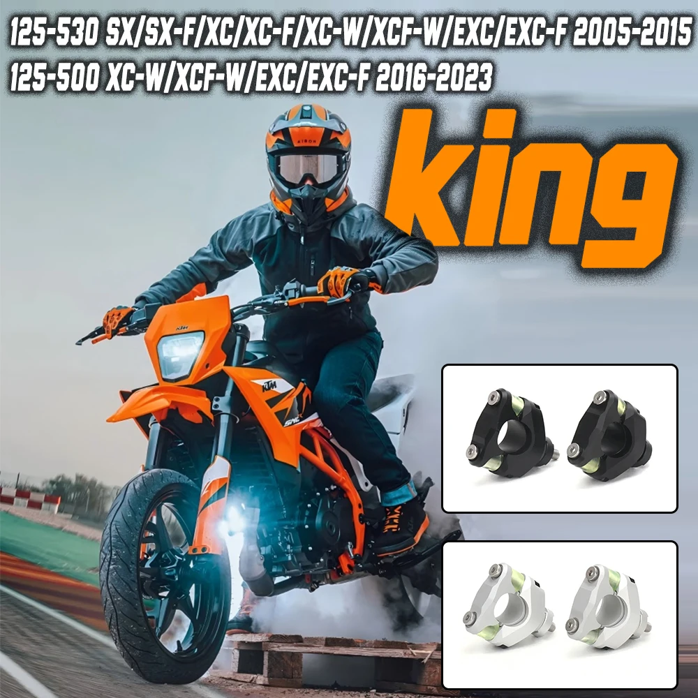 

FOR 125-500 XC-W/XCF-W/EXC/EXC-F 2016-2023 Motorcycle Accessories Handlebar Mount Clamp Handlebar Riser Damping shock absorption