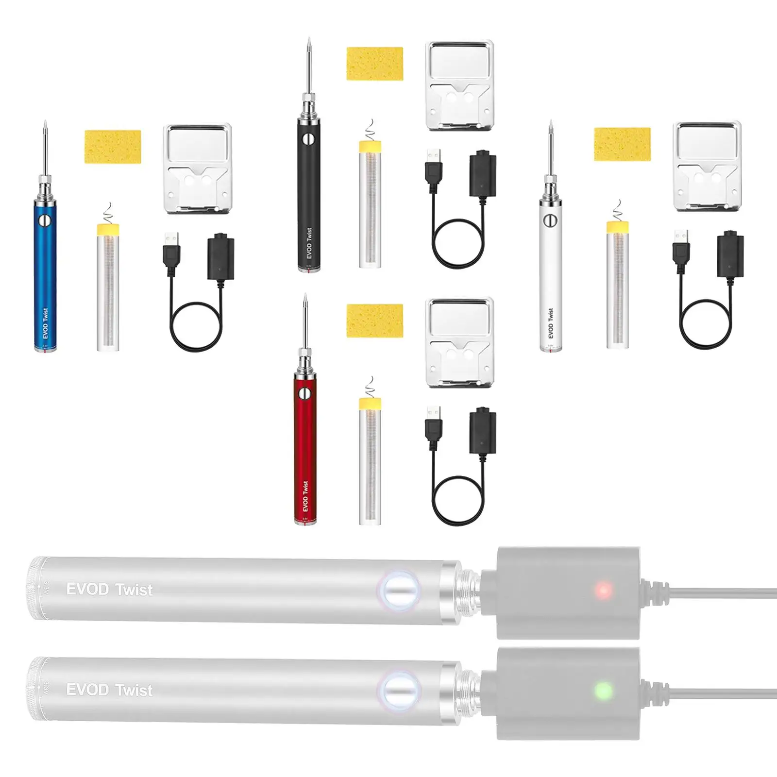 Soldering Iron 5V 8W with Adjustable Temperature Iron Pen/Tip with Solder Stand for Jewelry