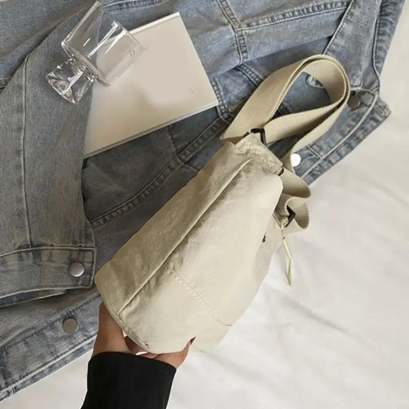 

Multipurpose Womens Shoulder Bag with Adjustable Strap and Multiple Compartment Zippered Nylon Crossbody Bag Purse