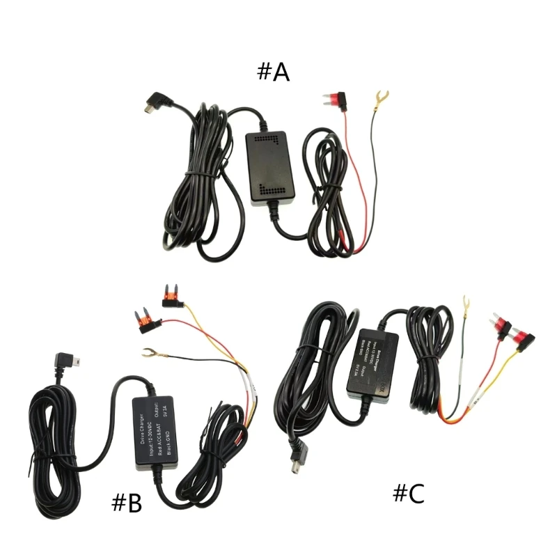 

Car Camera Power Cable Regulator Cable for Car Recorder 12-30V 2A Stable Power Supply & Power Control Durable