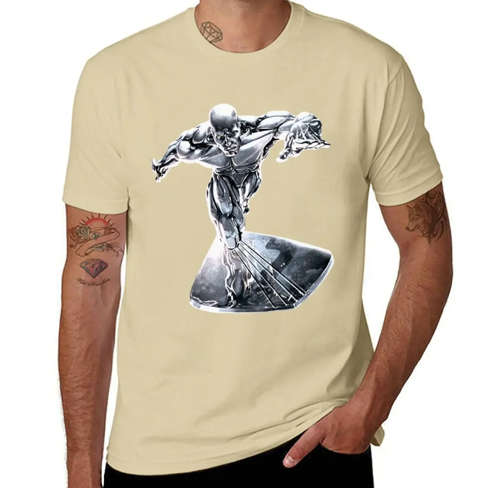 Silver Surfer T-Shirt anime clothes Aesthetic clothing oversized t shirts for men tshirts for mens designer clothing new arrival