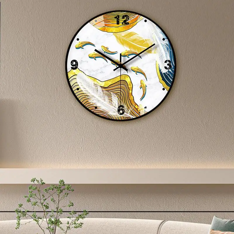 Modern Wall Clock 8 Inch Digital Round Clock For Living Room Mirror Wall Clock Fashion Large Round Wall Clock Self Adhesiv clock