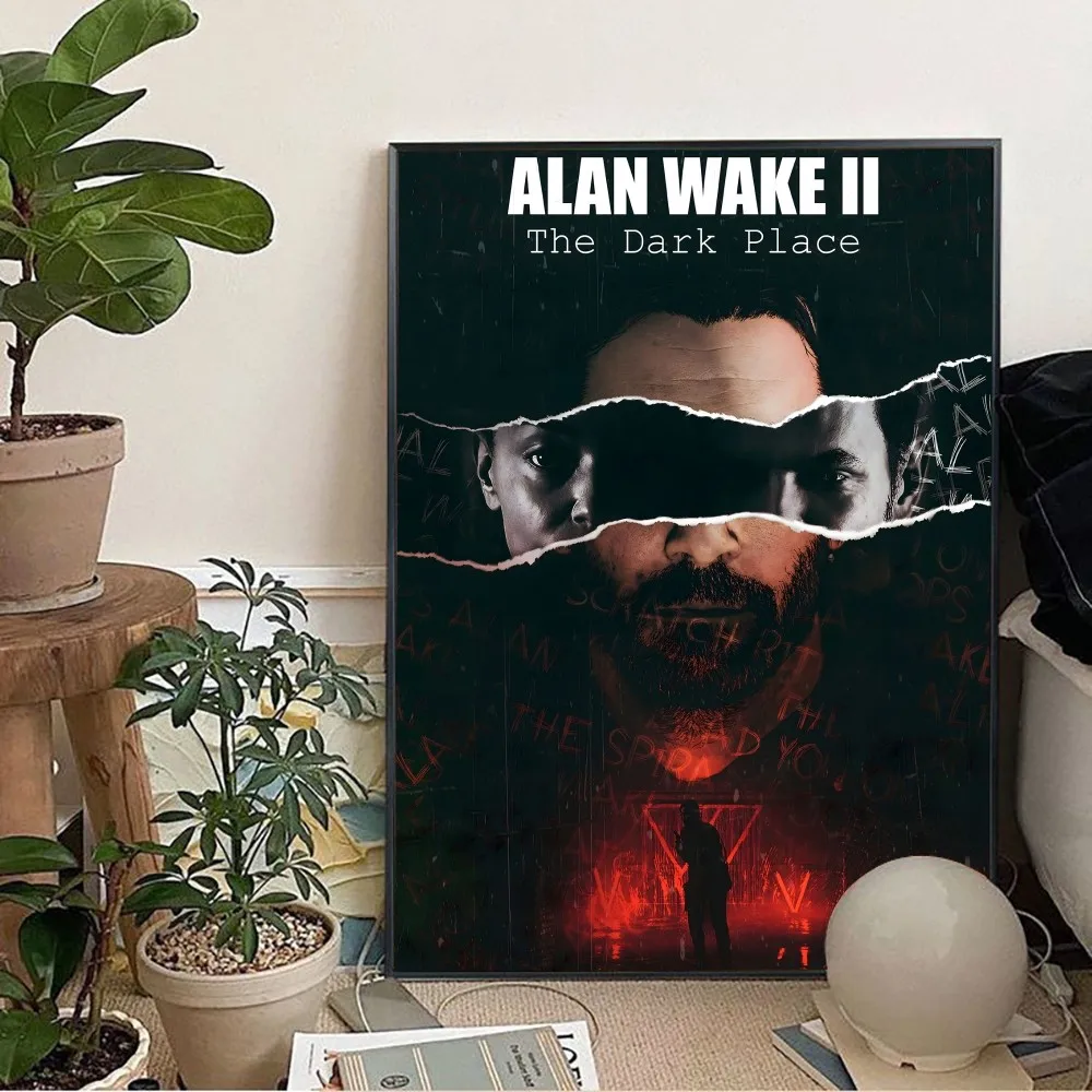 Alan Wake 2 Horror Game Poster Painting Wall Art Picture Canvas Prints Home Decoration Poster for Living Room No Frame