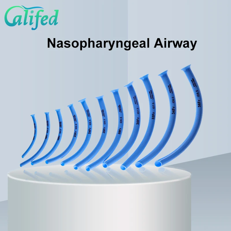 Califed Disposable Nasopharyngeal Airway Multiple Models Medical Nasal Pharyngeal Duct Health Care Tools 20PCS Wholesales