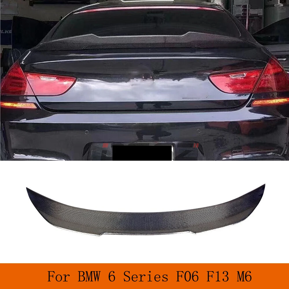 F13 Rear Trunk Spoiler For BMW 6 Series M6 F06 640i 650i Gran Coupe Boot Lid Spoiler 2012 - 2018 Body Kits Not Fit for F12