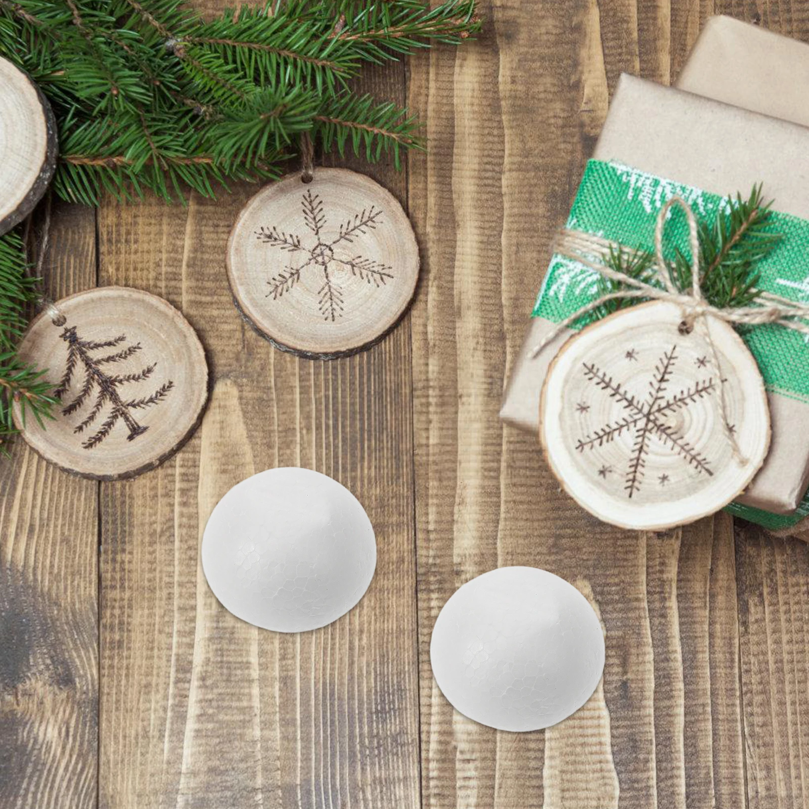 

Foam Balls High Density Polystyrene Ornaments for DIY Crafts Christmas Decorations Kids Kindergarten Handwork
